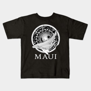 Humpback whales Shield of Maui Kids T-Shirt